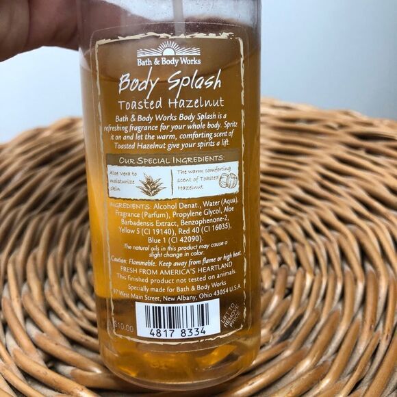 Toasted Hazelnut Bath & Body Works Spray Mist Rare Discontinued Body Splash - Picture 3 of 5